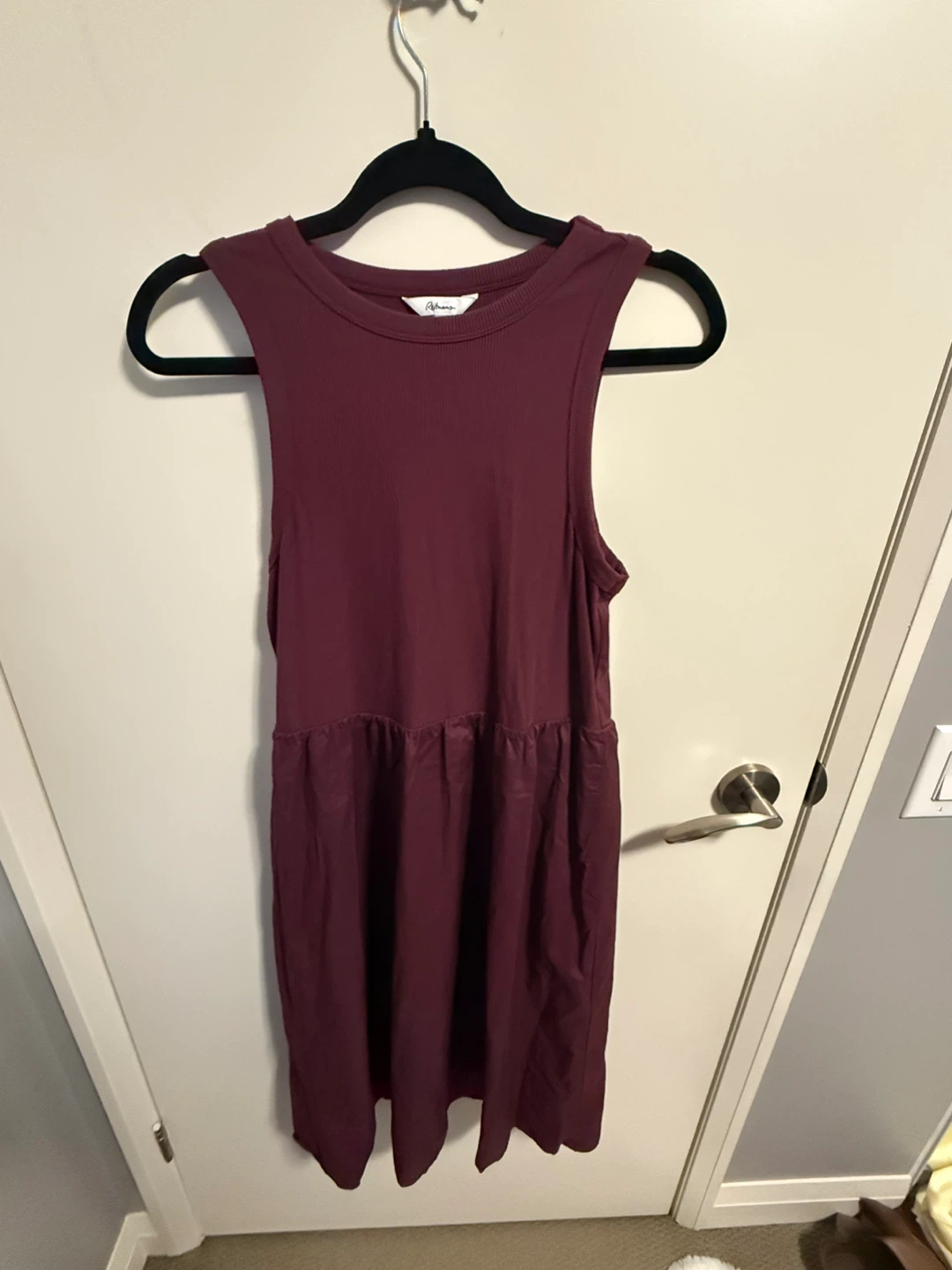 Sleeveless Burgundy Dress