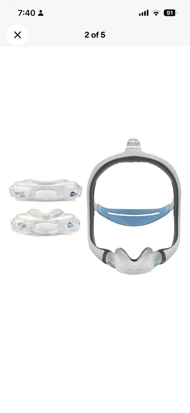 ResMed AirTouch N30i CPAP Mask Starter Kit - photo 4