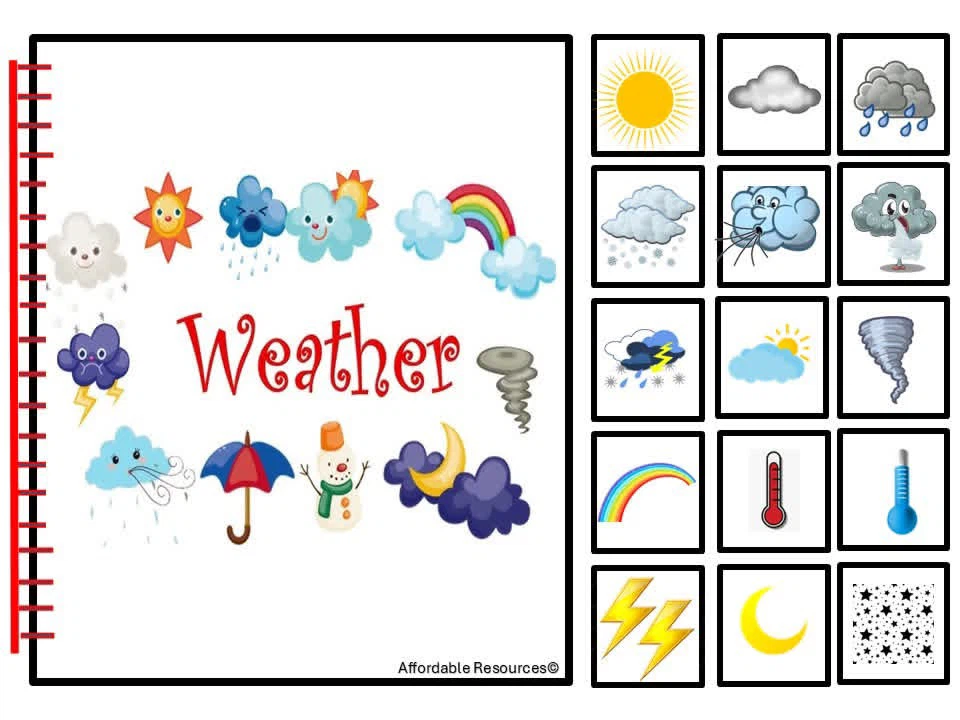 Adaptive Velcro All About Weather Storybook