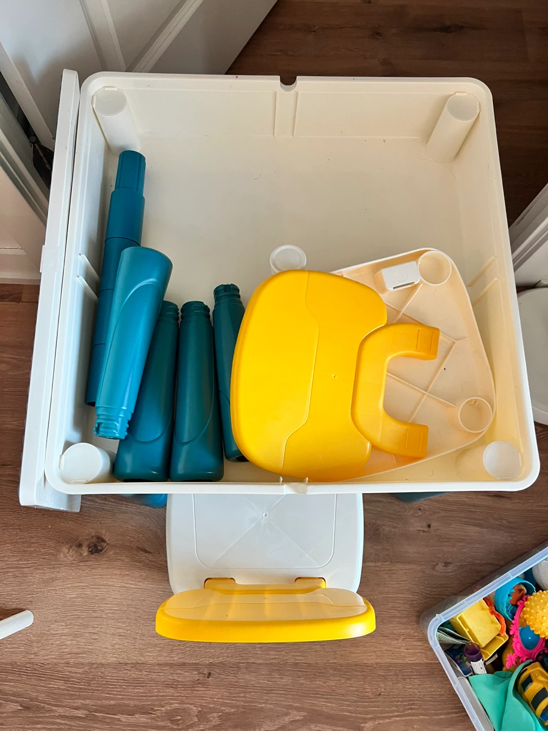 Kids Building Block Activity Table with Chair - photo 2