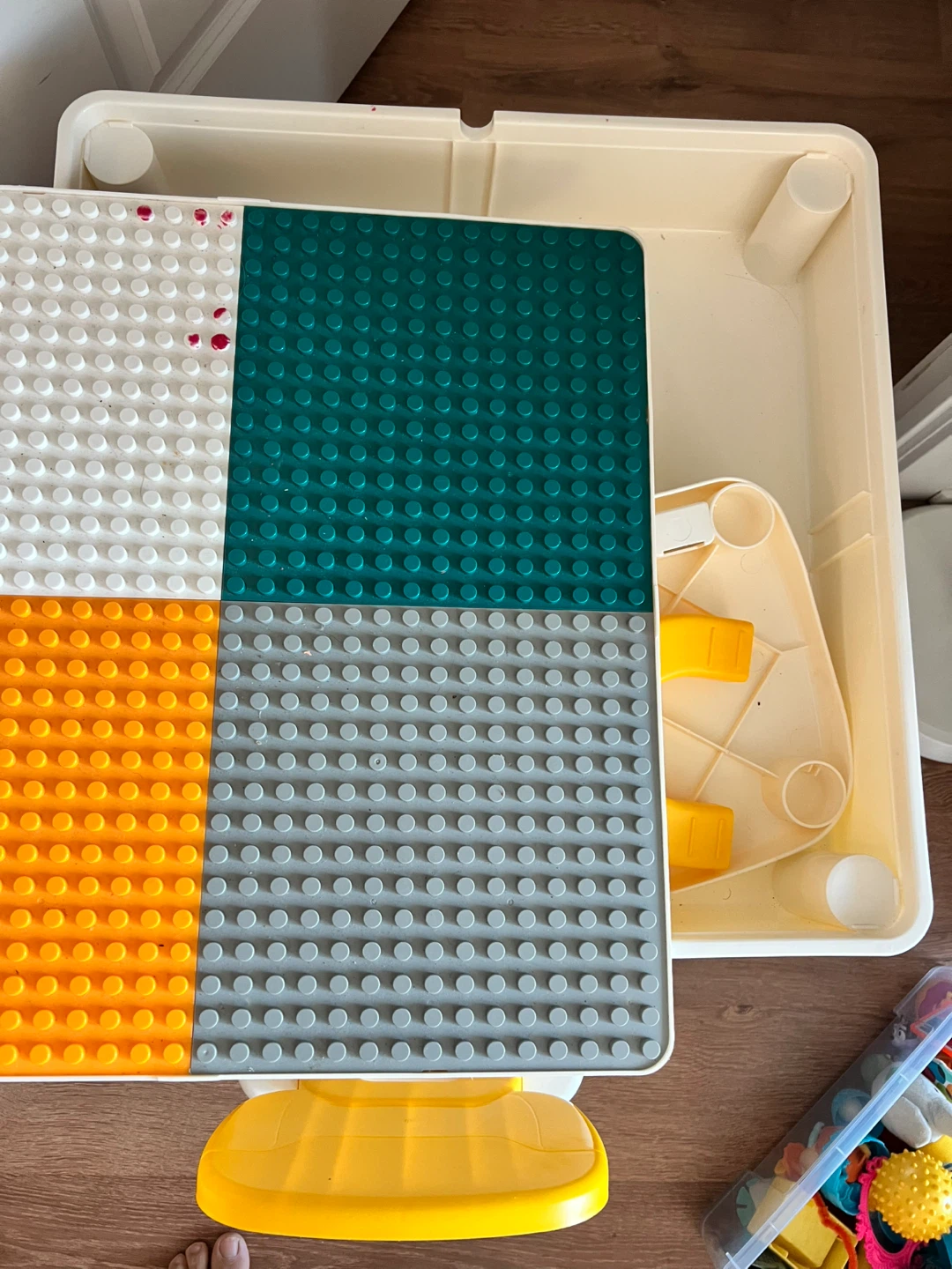 Kids Building Block Activity Table with Chair - photo 3