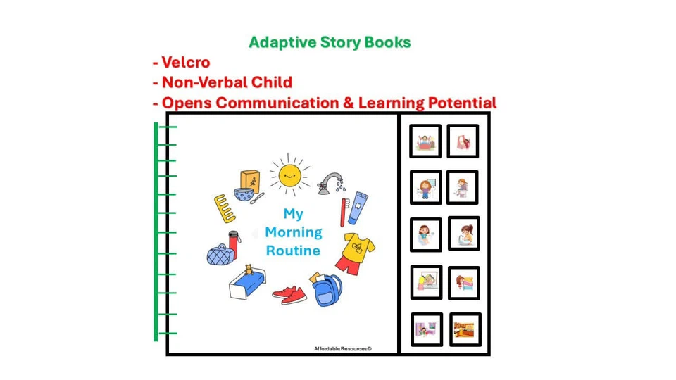 Adaptive Velcro Routine Storybooks
