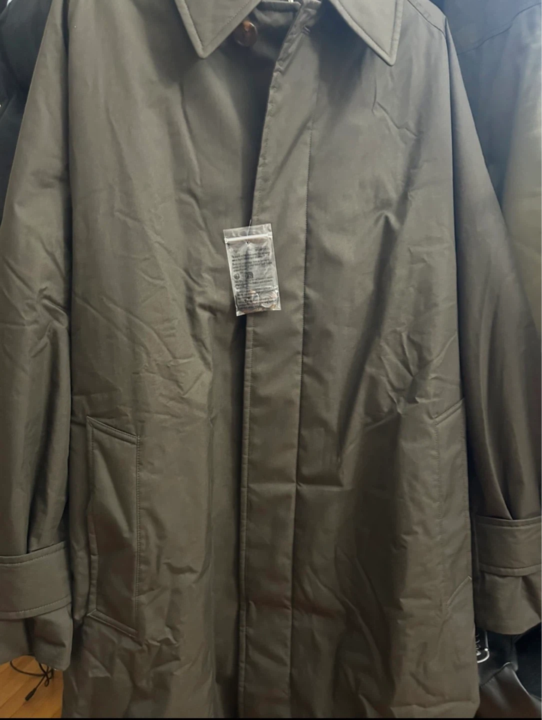 Manteau Olive Padded Single Breasted Coat