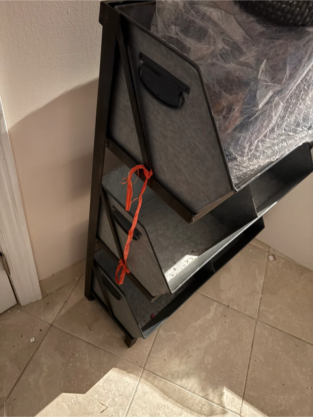 Galvanized shelf/bins - photo 3