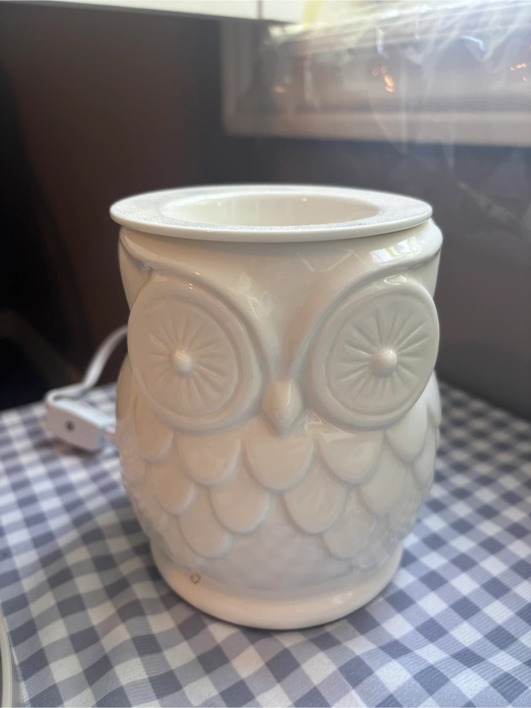 White Owl Ceramic Wax Warmer/Burner