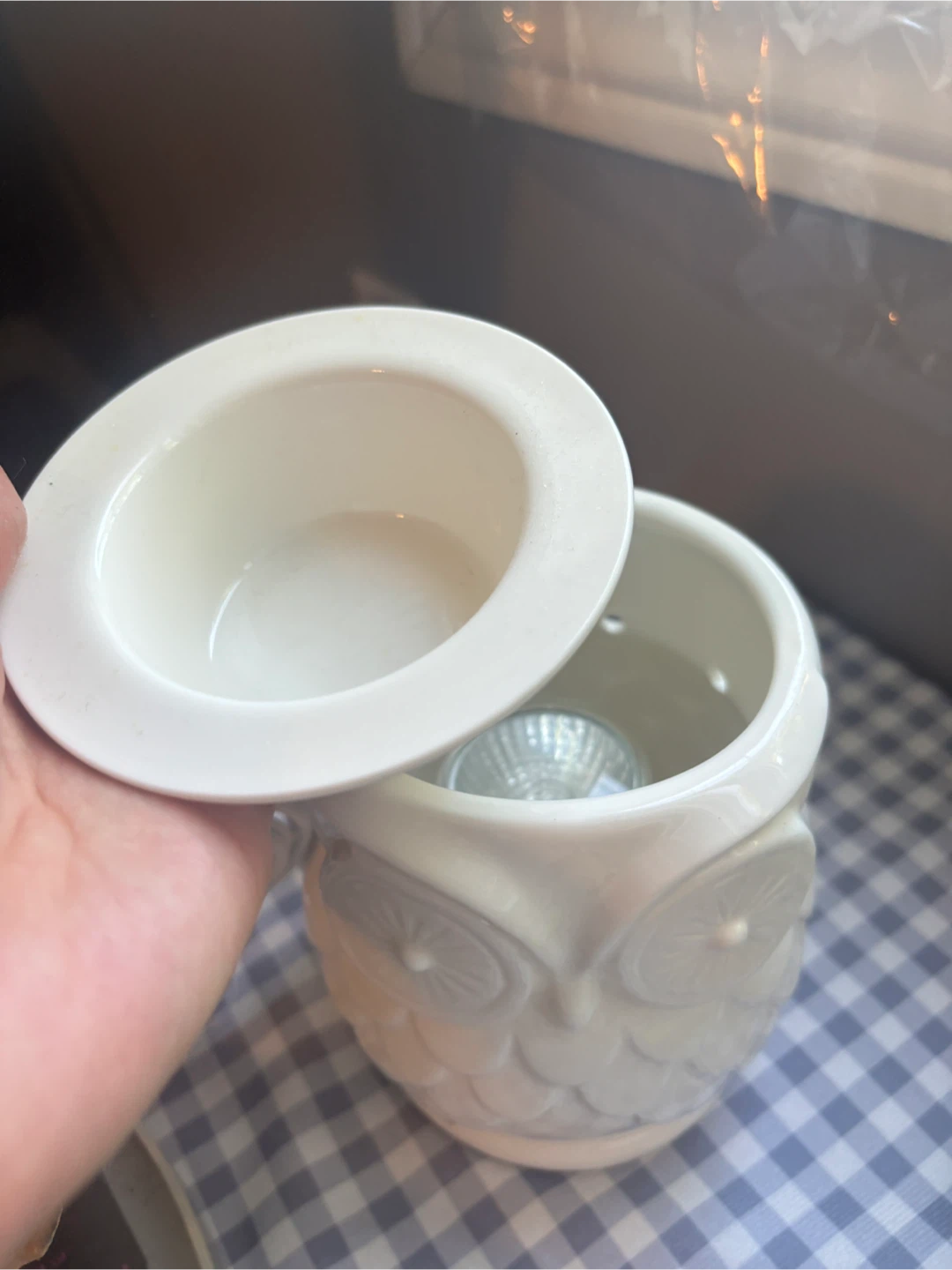 White Owl Ceramic Wax Warmer/Burner - photo 4