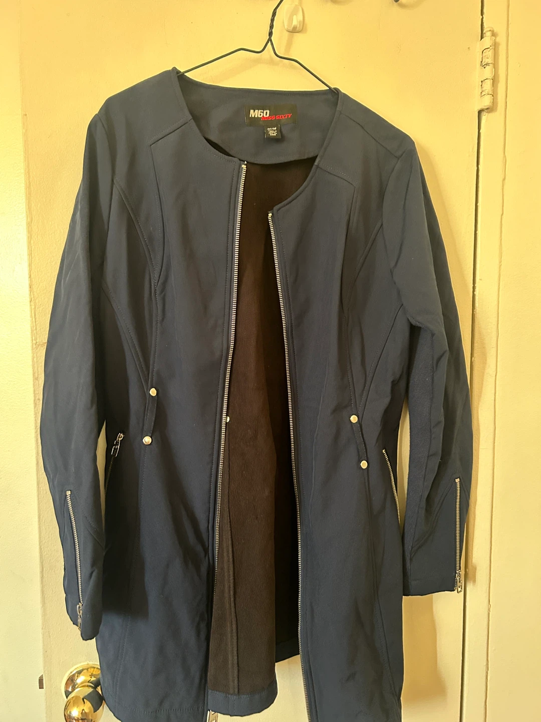 Miss Sixty Navy Blue Zippered Jacket