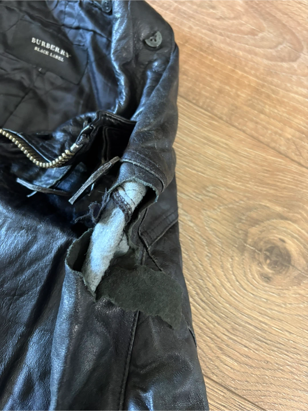 Burberry Black Label Leather Jacket - photo 2