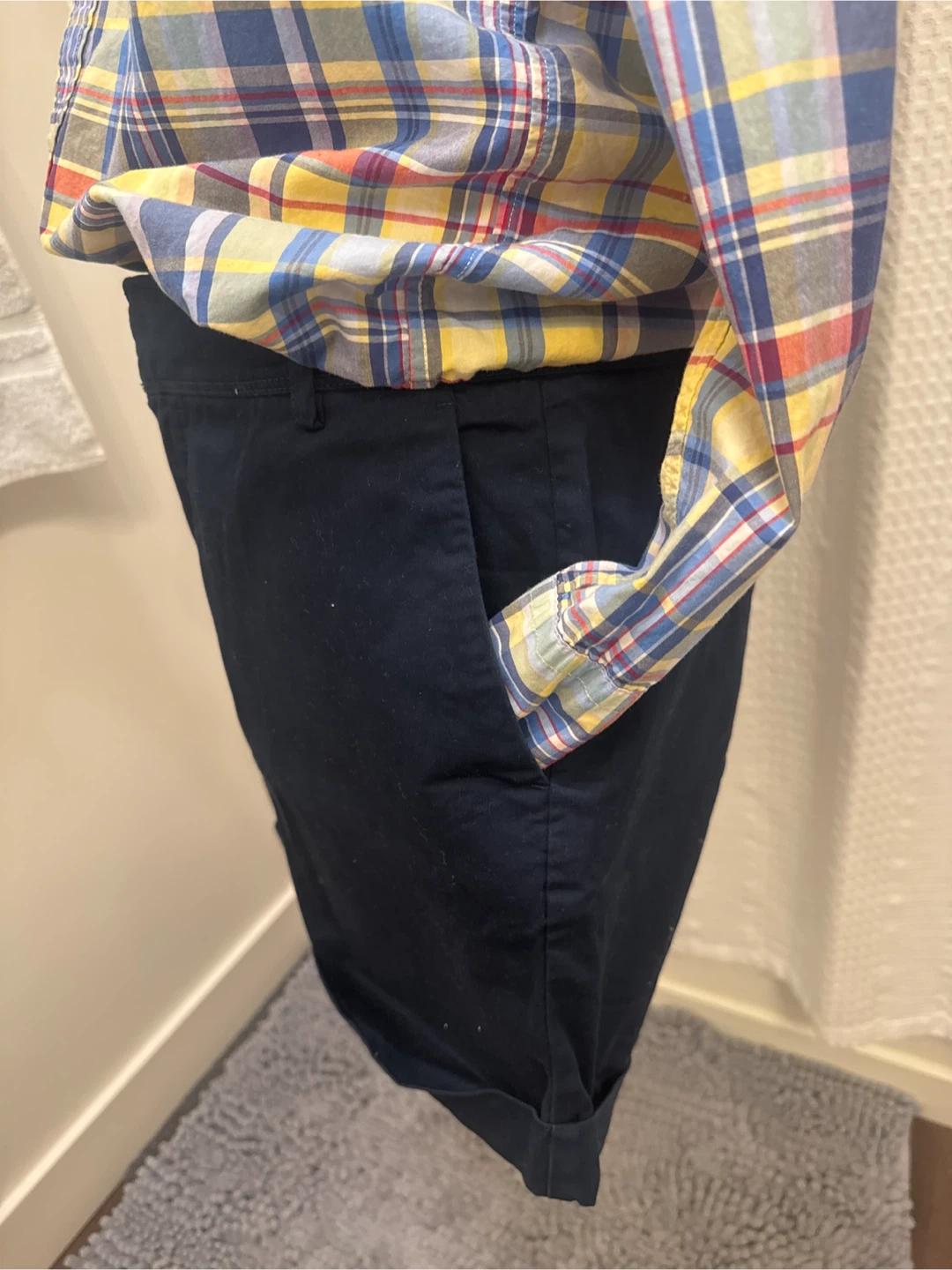 Massimo Dutti Navy Chinos size 6