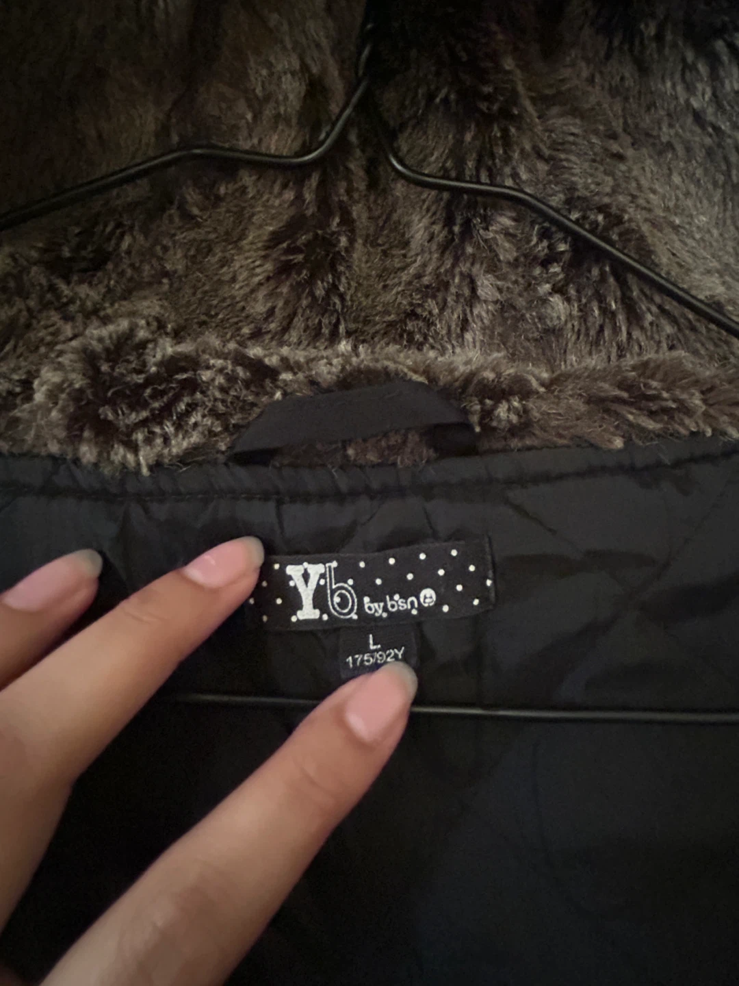 Y&B by BTNQ Black Duffle Coat with Faux Fur Hood - photo 2