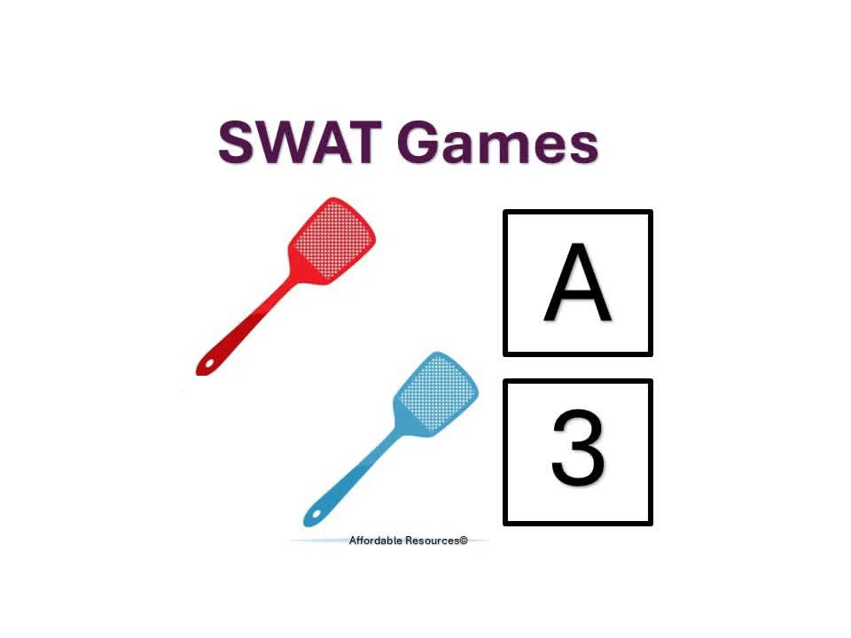 SWAT Alphabet and Numbers Card Game
