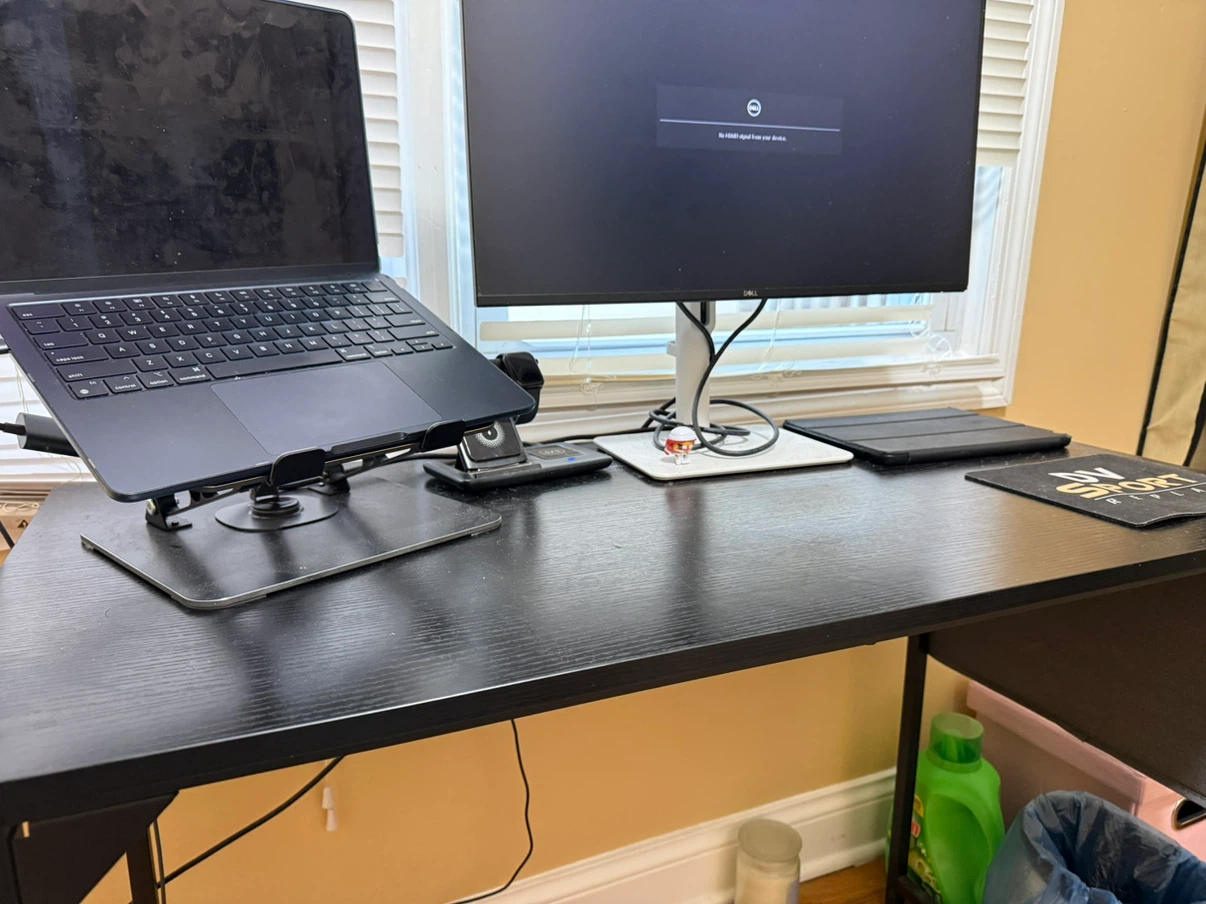 40 Inch Home Office Computer Desk | Modern Black