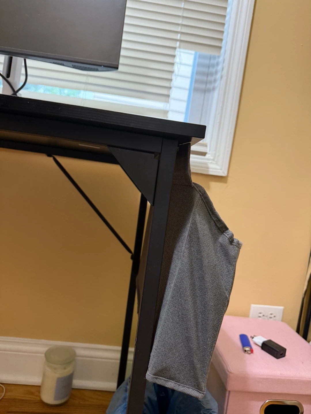 40 Inch Home Office Computer Desk | Modern Black - photo 3