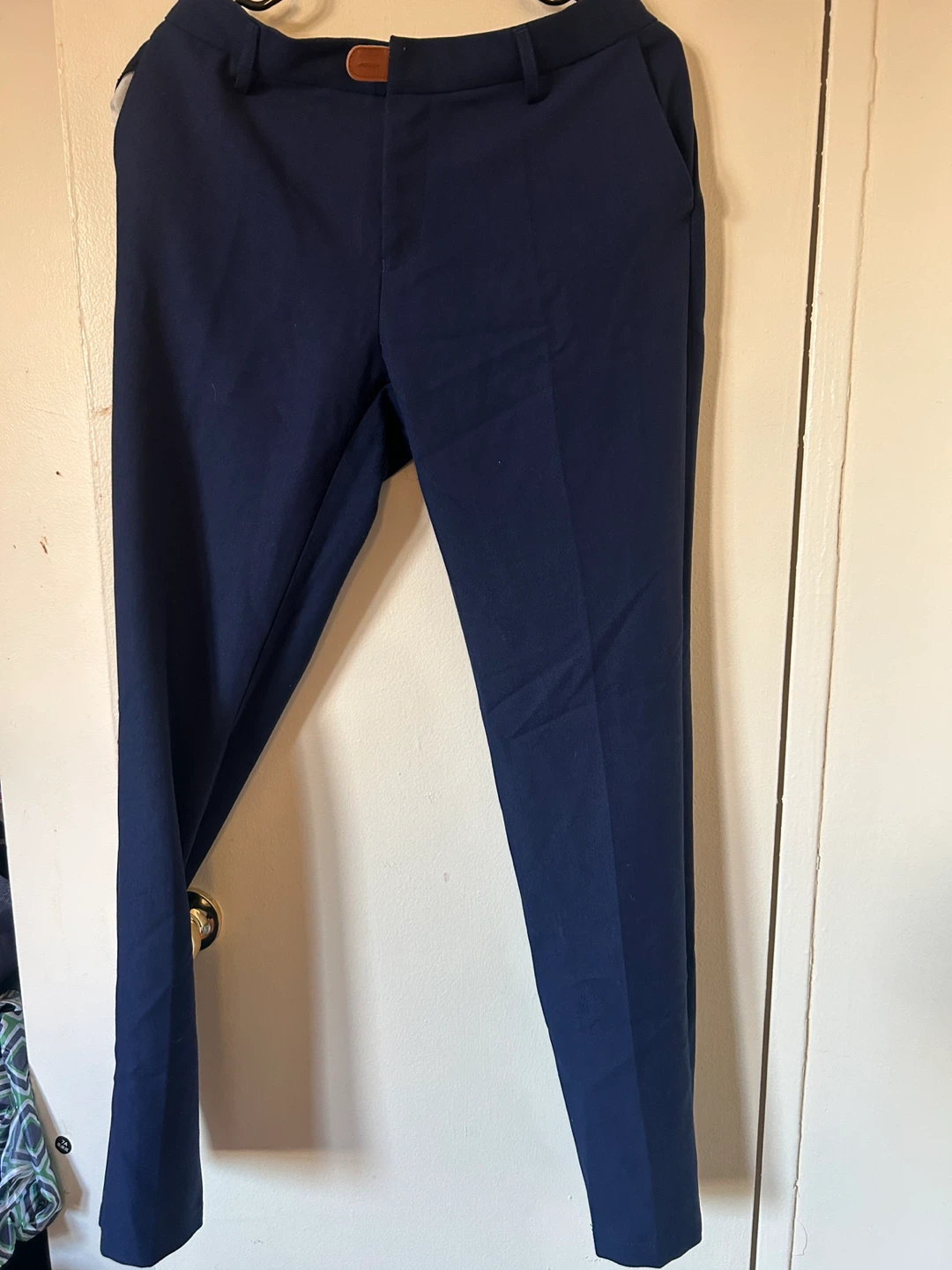 W.Z. HOMME Navy Blue Dress Pants