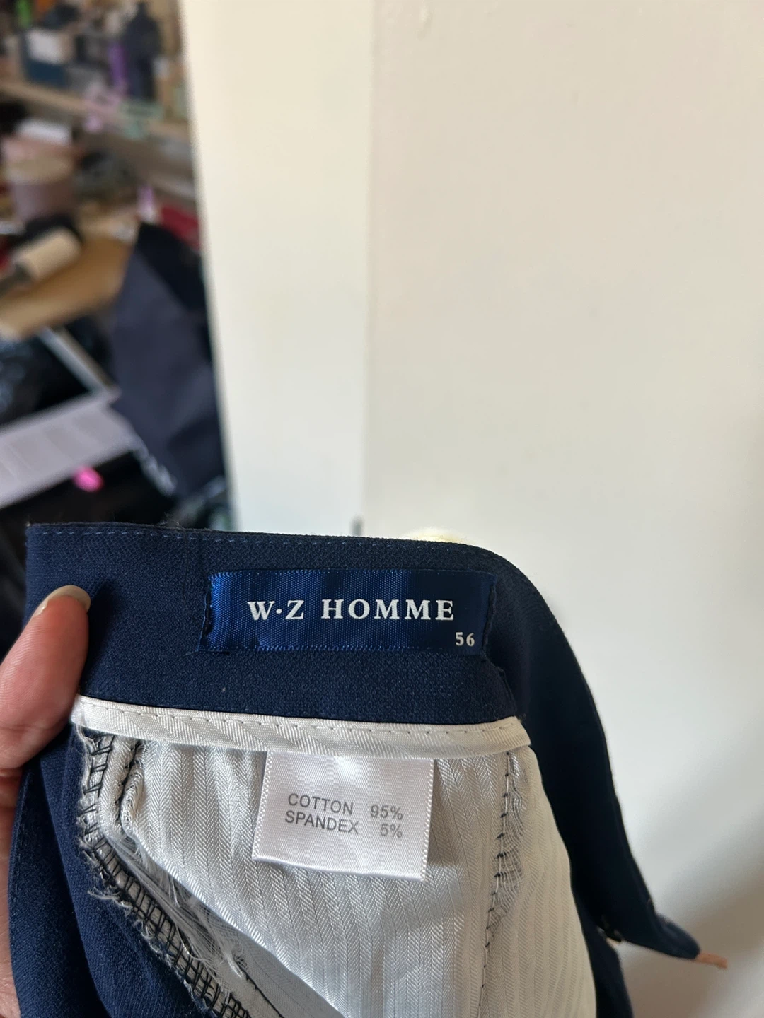 W.Z. HOMME Navy Blue Dress Pants - photo 2