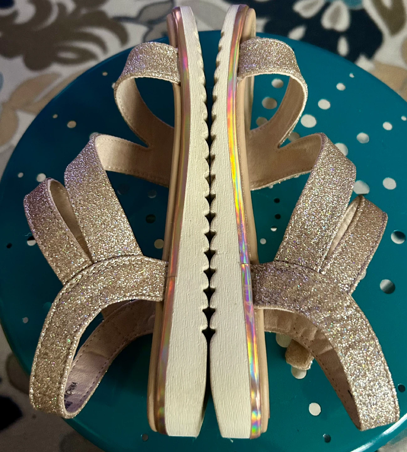 Girls Glitter Sandals Size 2 - photo 3