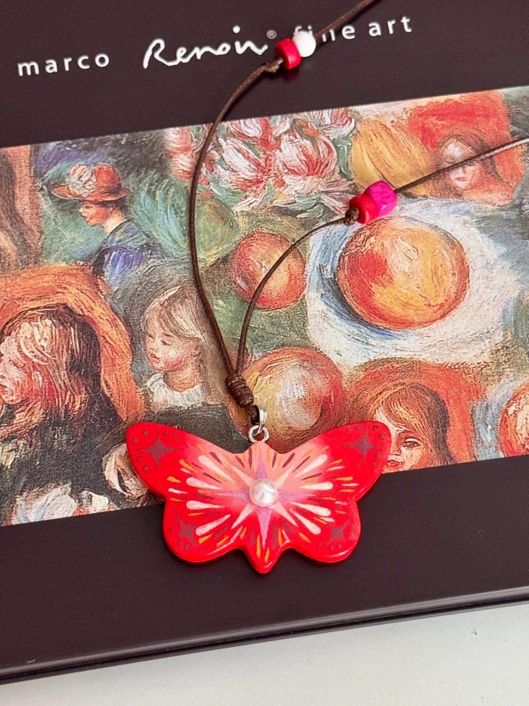 100% handmade clay necklace