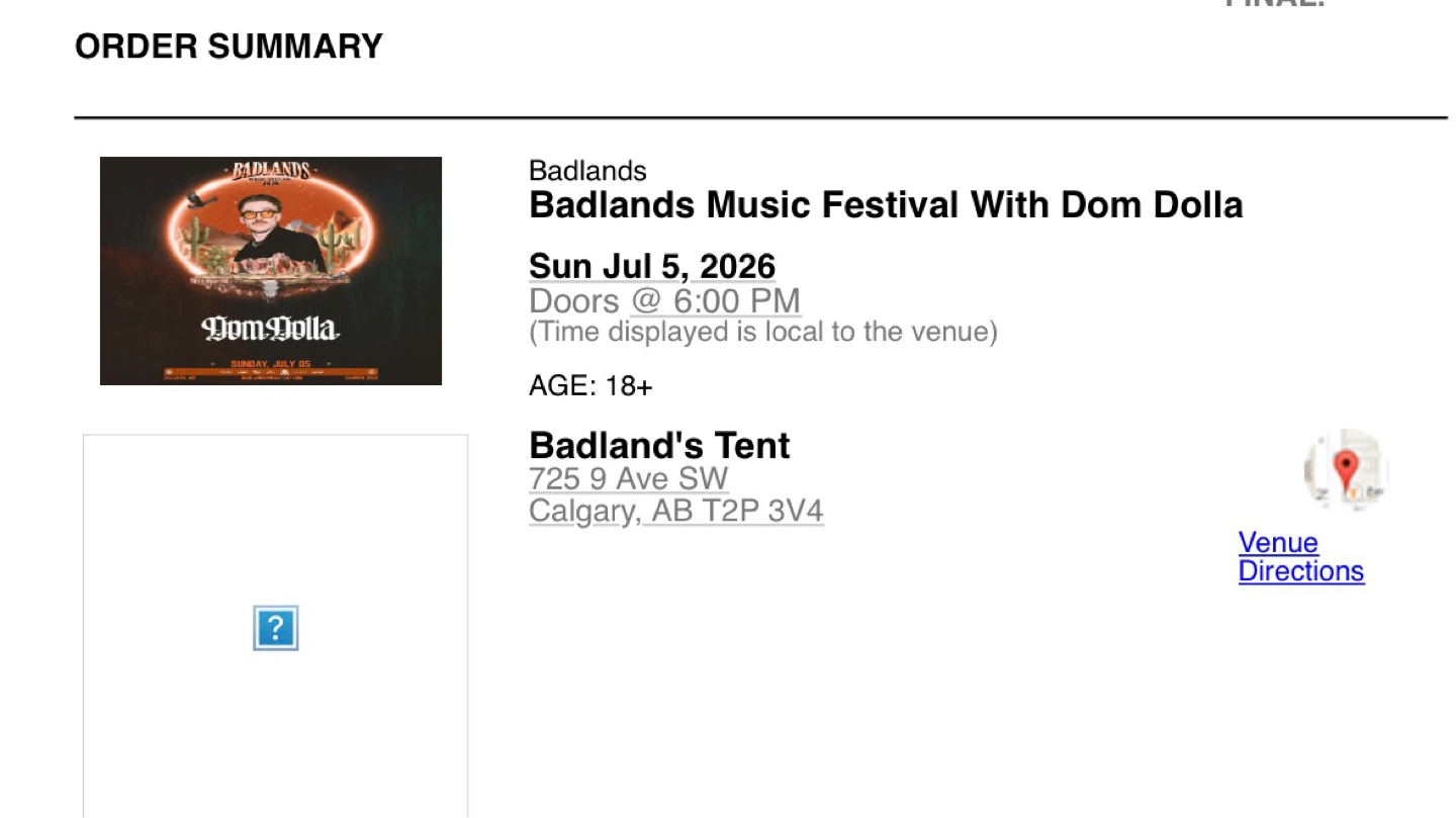 Dom Dolla ticket - photo 2