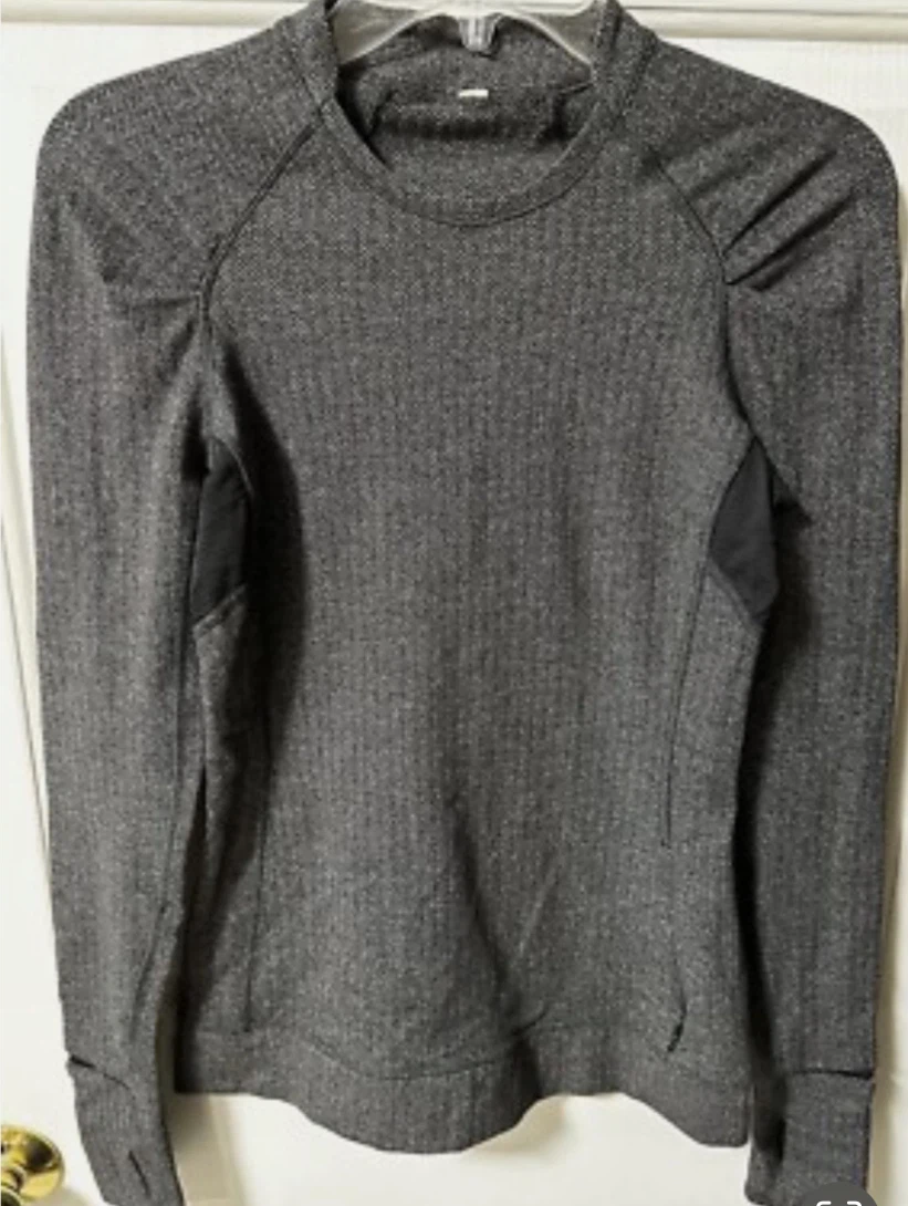Lululemon Think Fast Long Sleeve Sz 6 Pullover