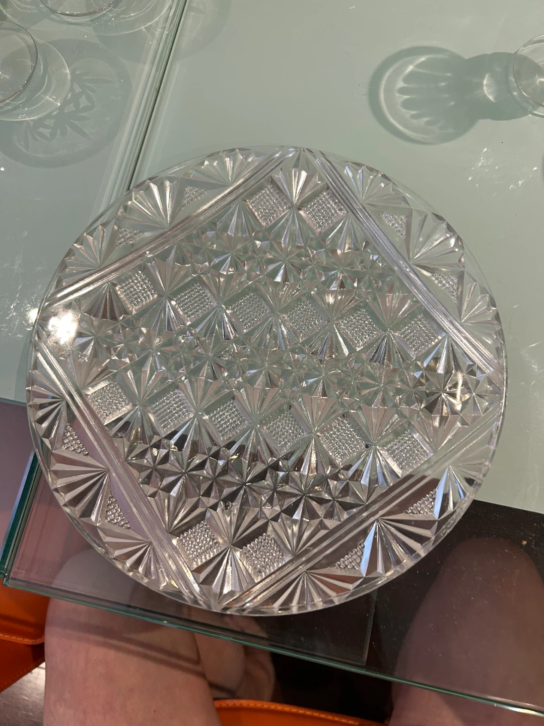 Crystal Decorative Serving Platter