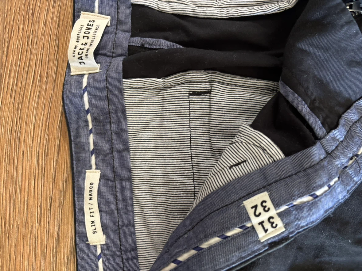 JACK & JONES Slim Fit Black Chinos