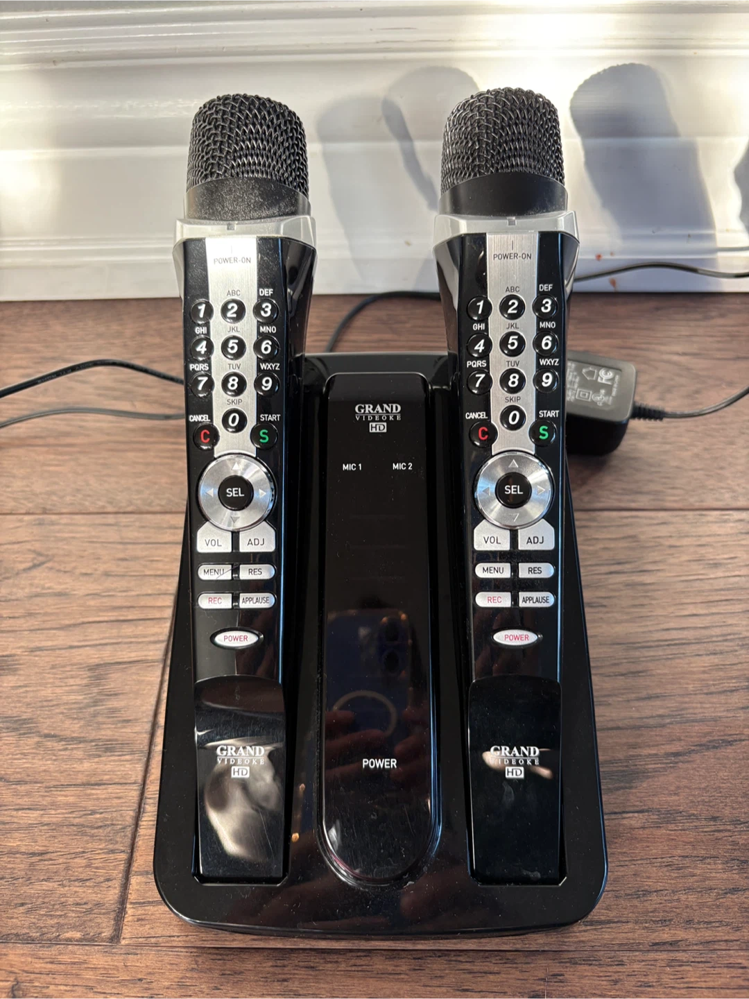Grand Videoke HD Karaoke Microphones with Charging Dock