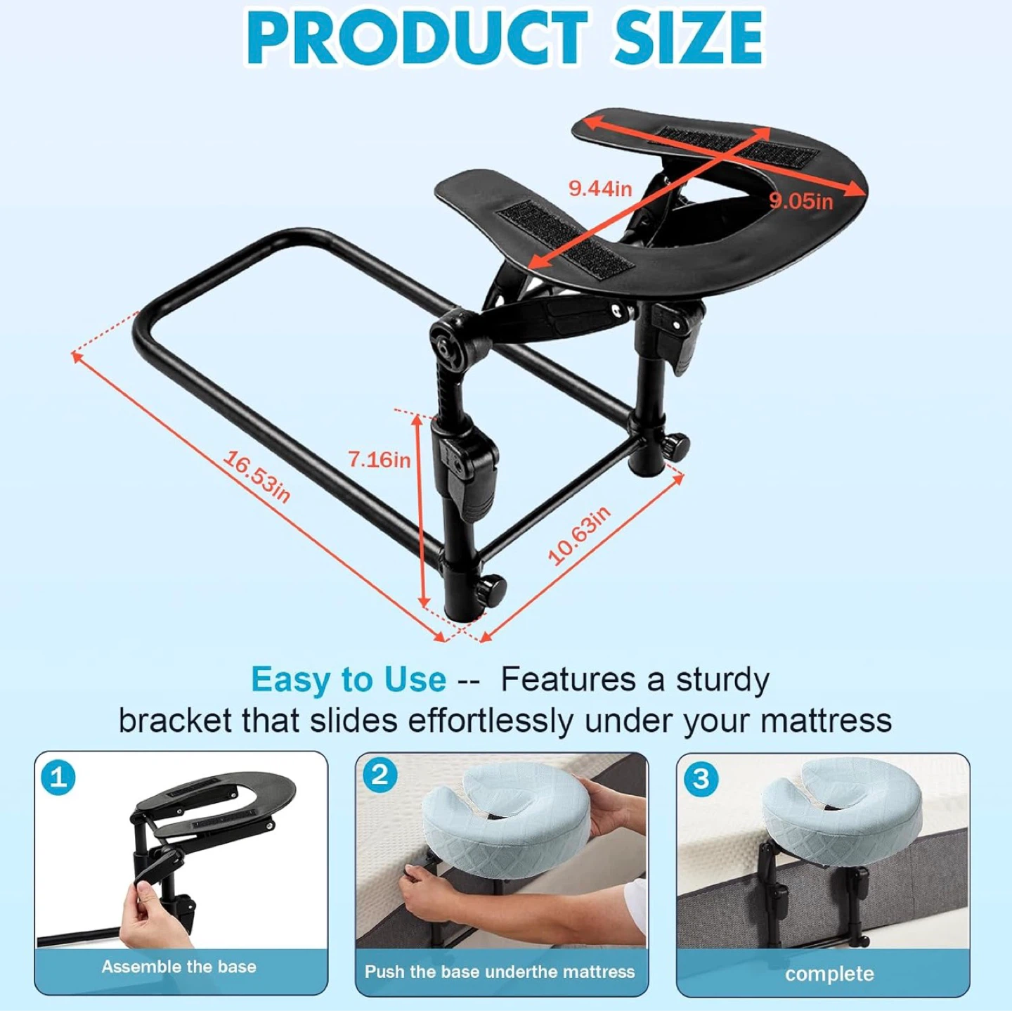 Adjustable Face Cradle Pillow for Massage - photo 5