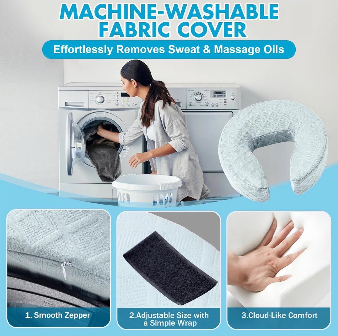 Adjustable Face Cradle Pillow for Massage - photo 4