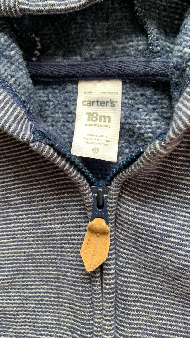 Carter's Baby Boys' Hoodie with Ears - 18 Months - photo 3