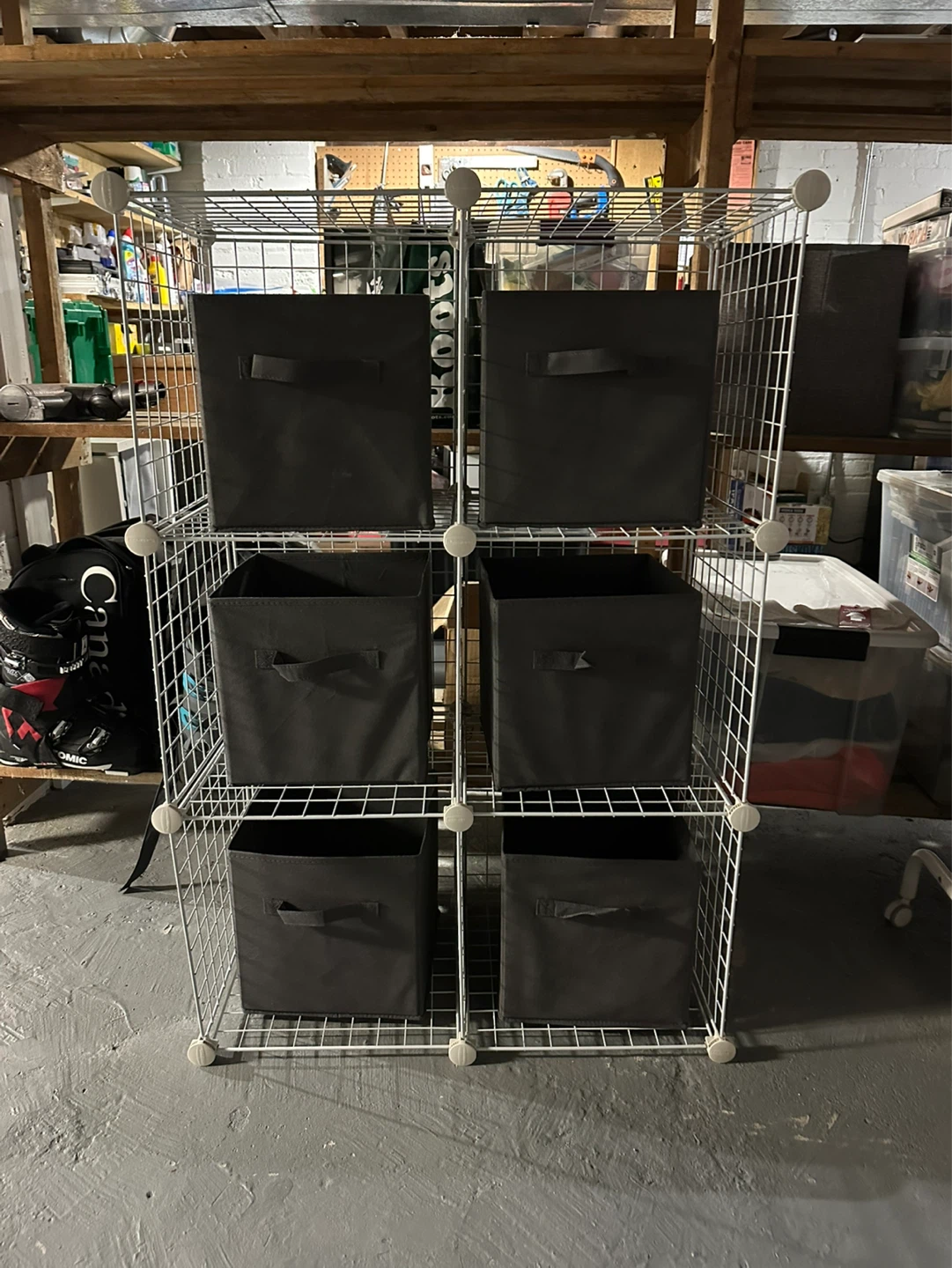 Wire Cube Storage Shelf (2x3)