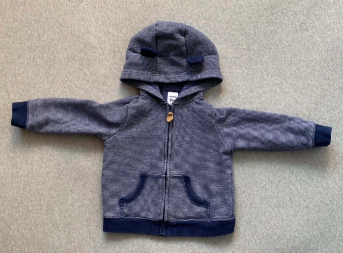 Carter's Baby Boys' Hoodie with Ears - 18 Months