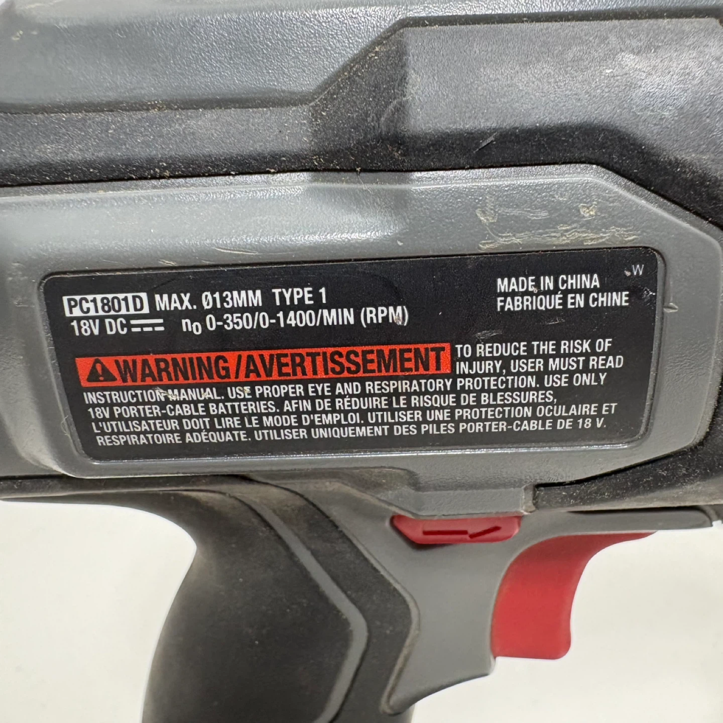 Porter-Cable PC1801D 18V Cordless Drill and impact drill - photo 5