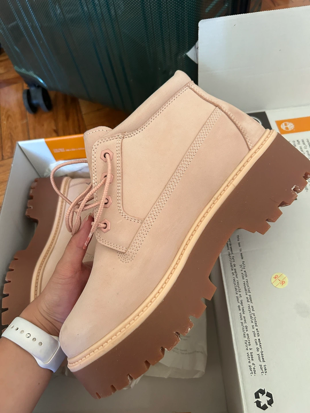 Timberland "Stone Street" Boots Pink Nubuck - photo 3