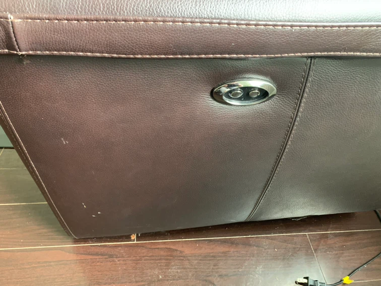 Brown Leather Loveseat Recliner