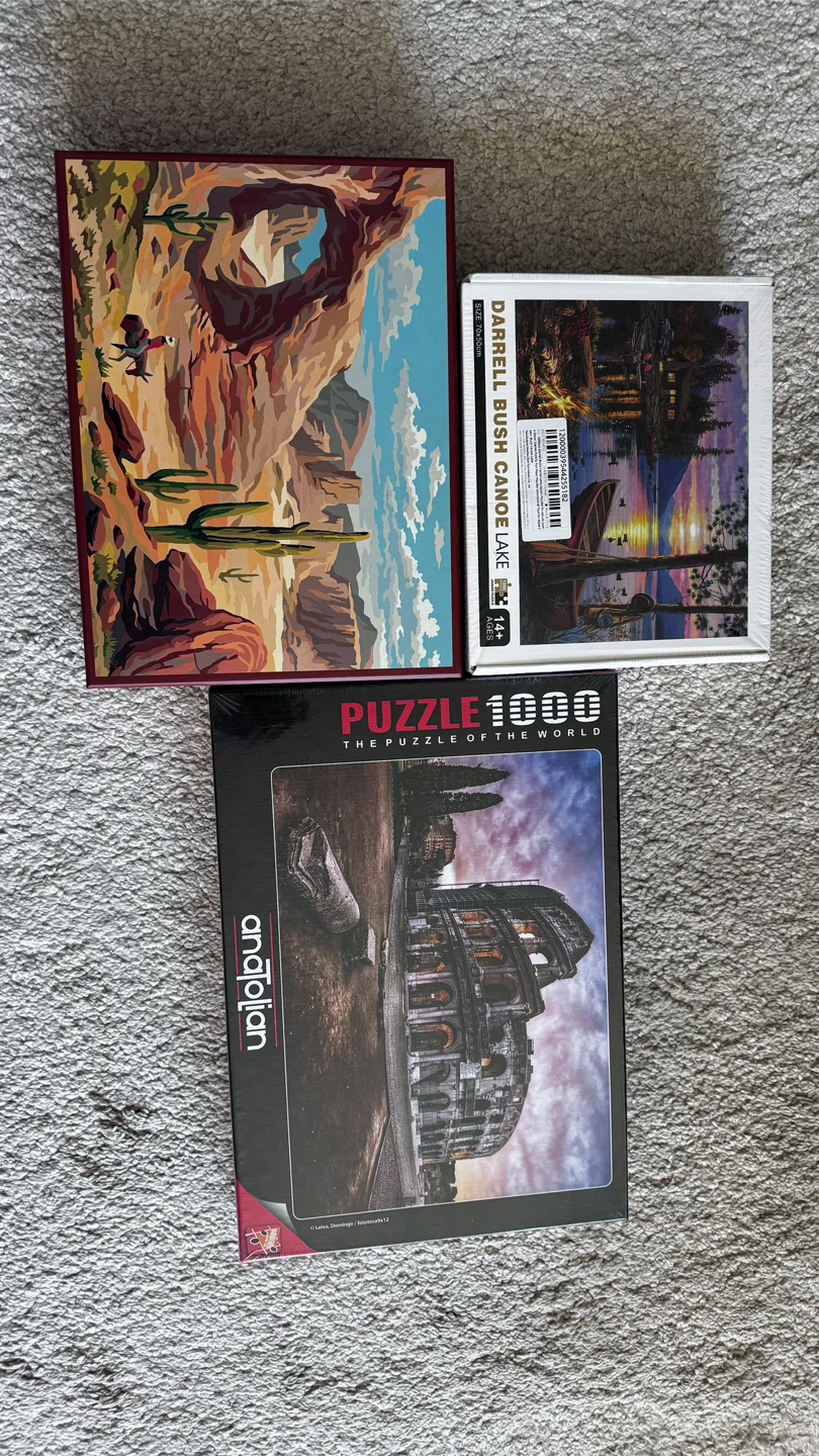 Brand New 1,000-Piece Jigsaw Puzzles – Never Opened