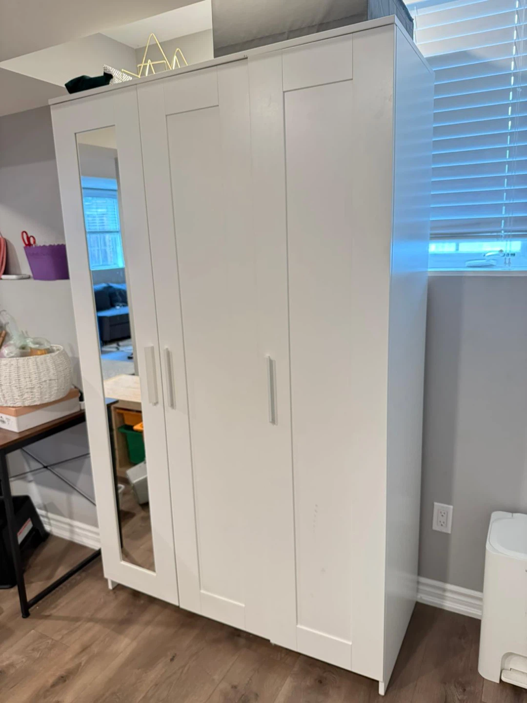 IKEA BRIMNES 3-Door Wardrobe with Mirror - photo 5