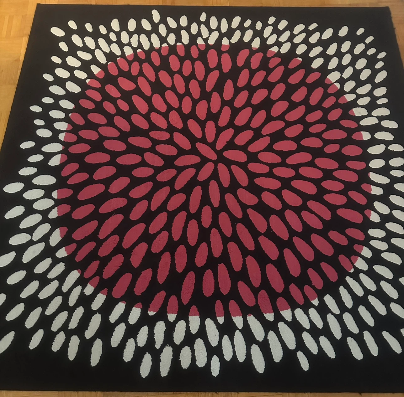 TRÅDKLÖVER Rug 200x200 cm