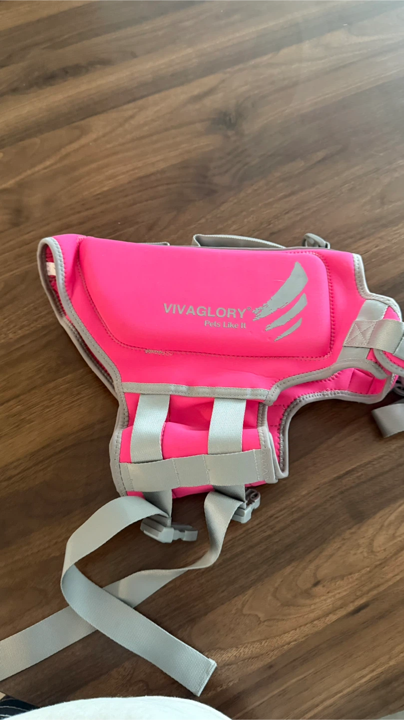 VIVAGLORY Pet Life Jacket - Pink - Size L - photo 2