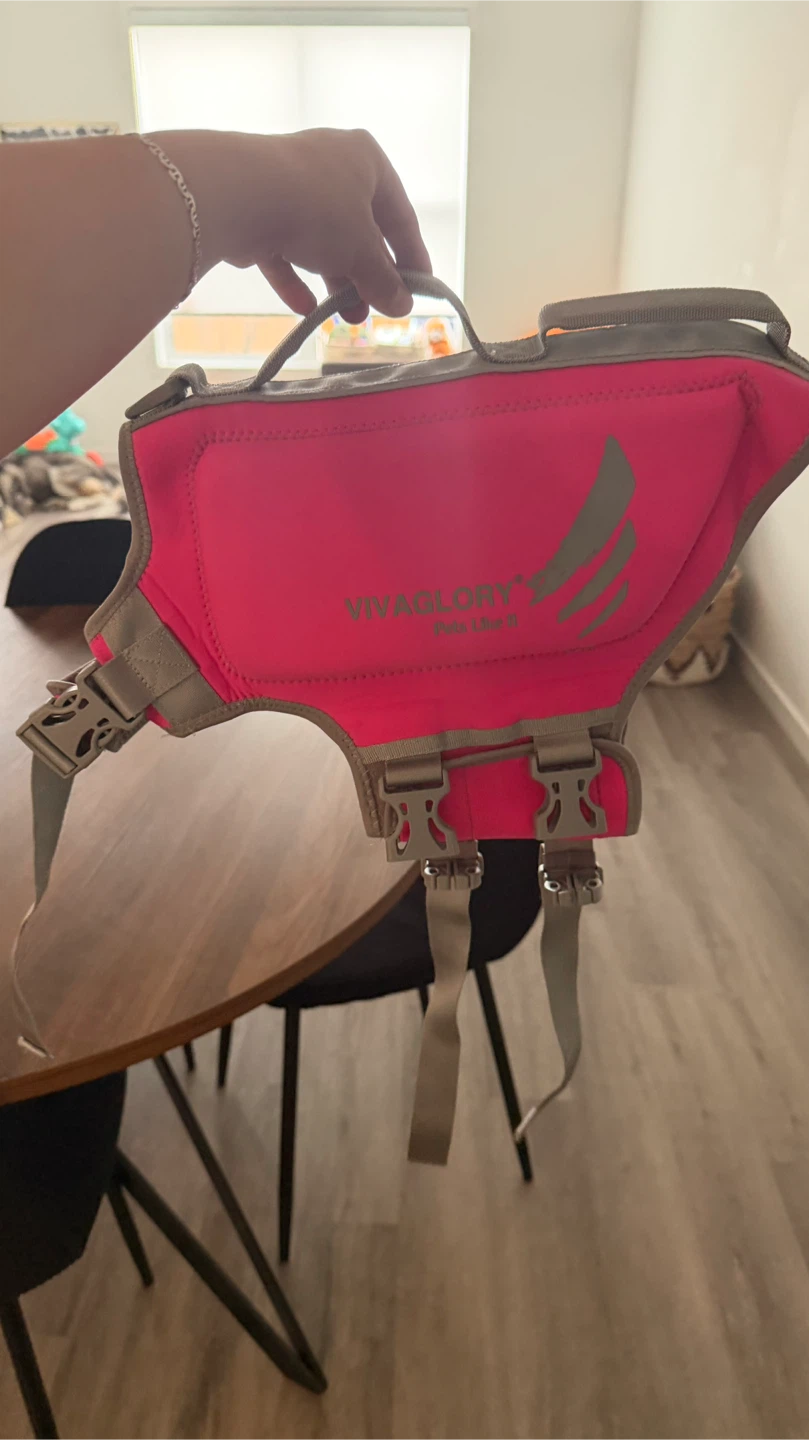 VIVAGLORY Pet Life Jacket - Pink - Size L - photo 5