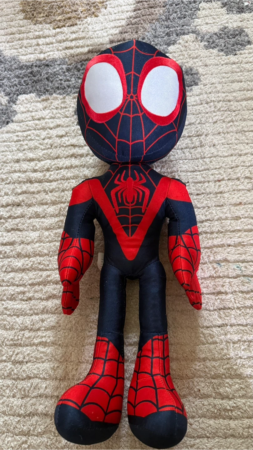 Miles Morales Spider-Man Plush Toy talking need battery