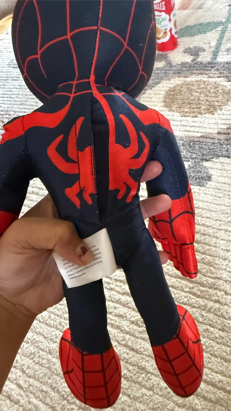 Miles Morales Spider-Man Plush Toy talking need battery - photo 2