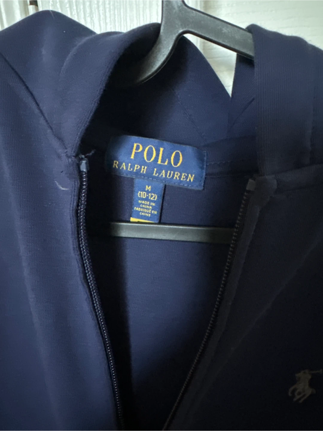 (FOR KIDS) Polo Ralph Lauren Zip-Up Hoodie Navy Blue Size M - photo 3