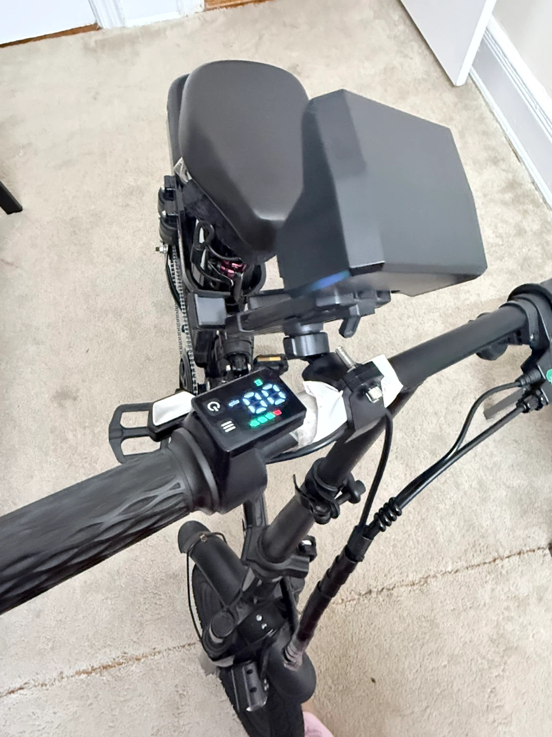 Black E-BIKE Folding Electric Bicycle - photo 4