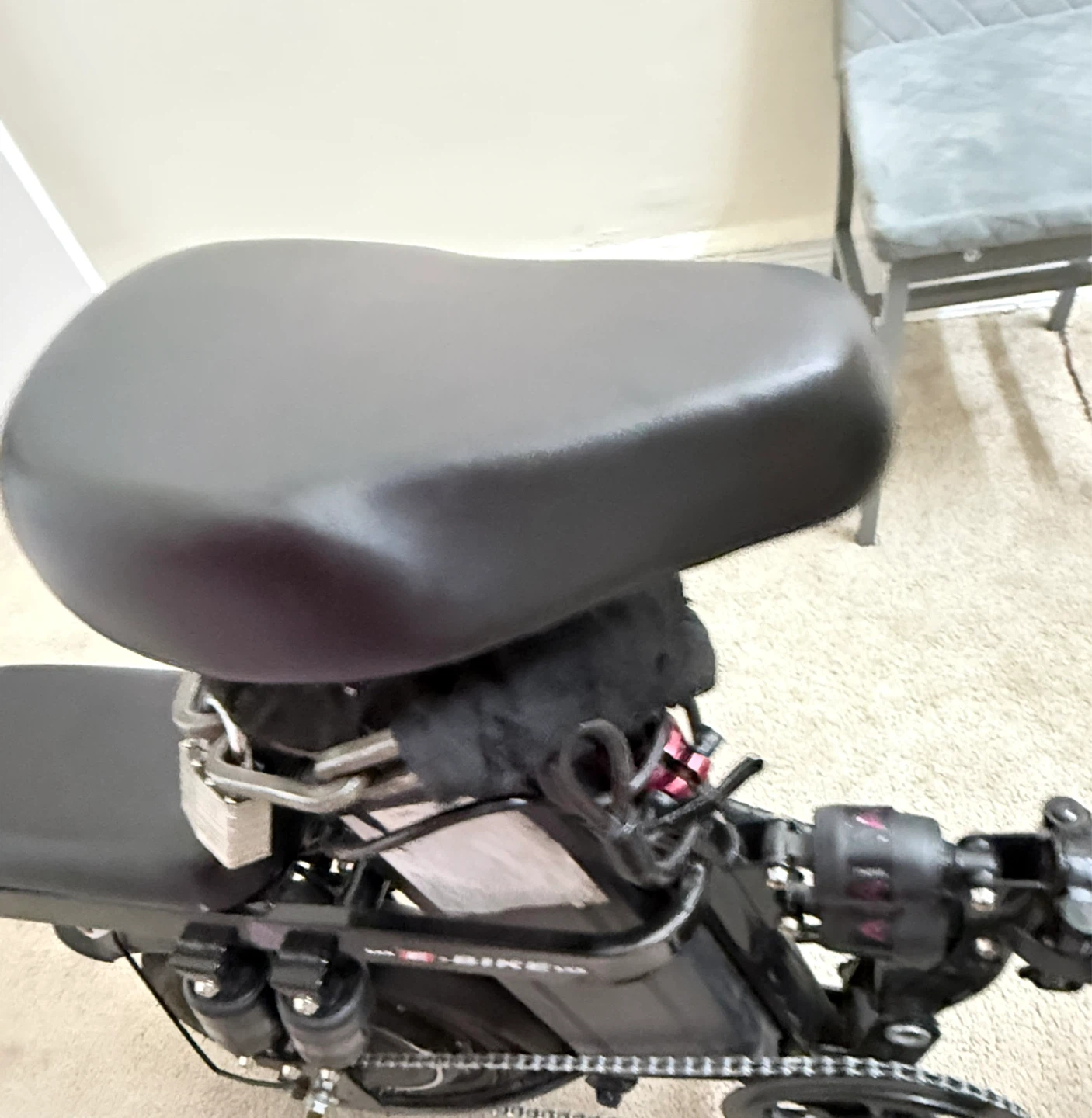 Black E-BIKE Folding Electric Bicycle