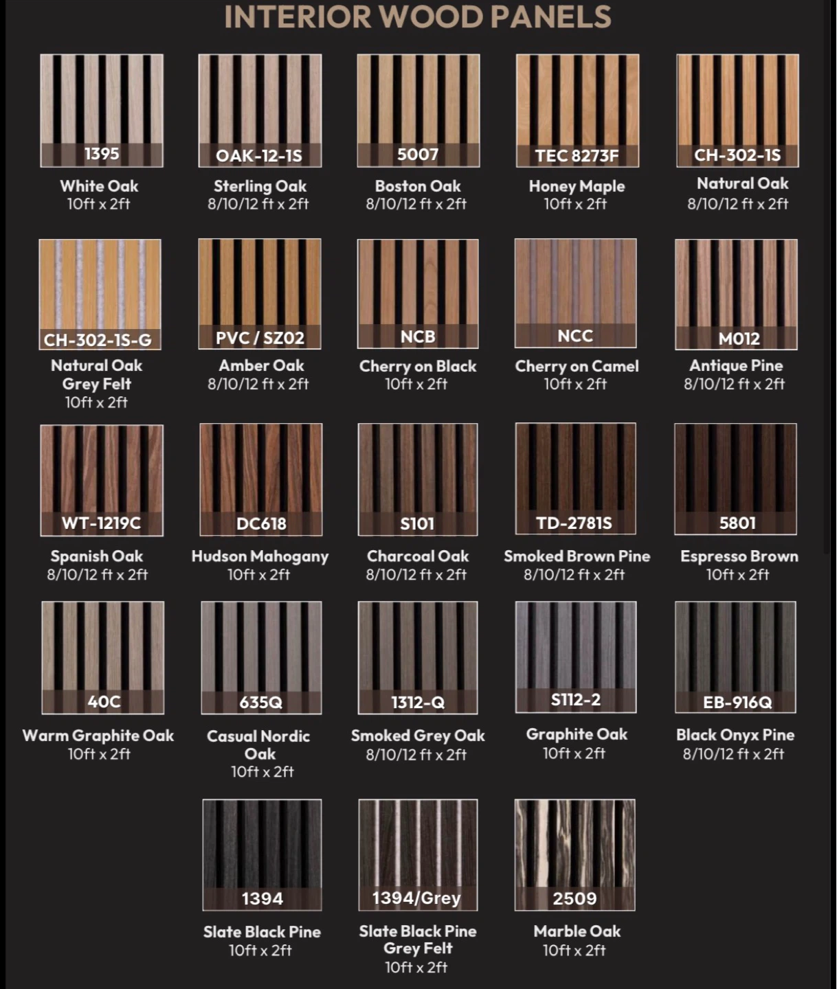 interior wall panels