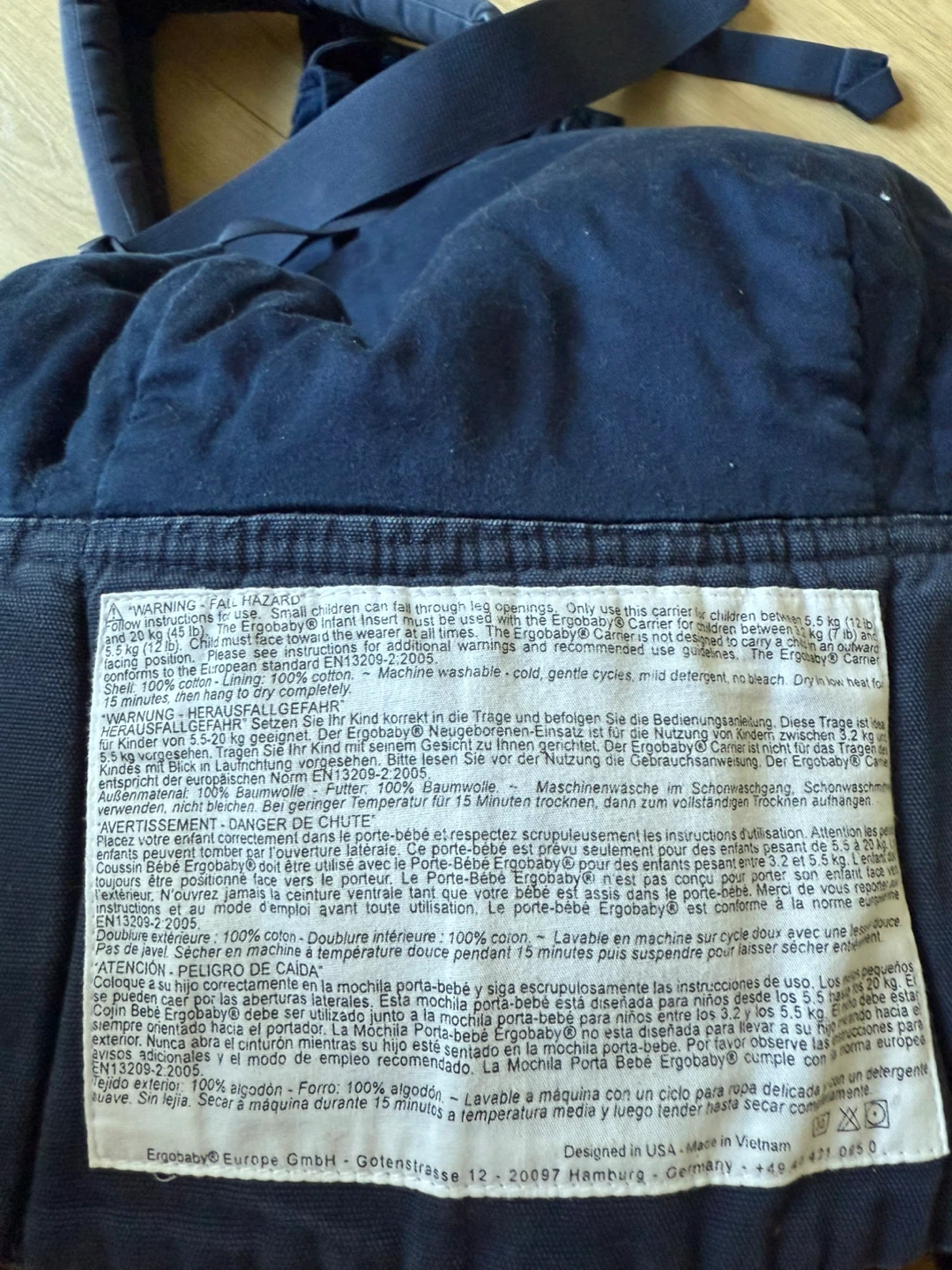 Ergobaby Original Baby Carrier – Navy Blue - photo 2