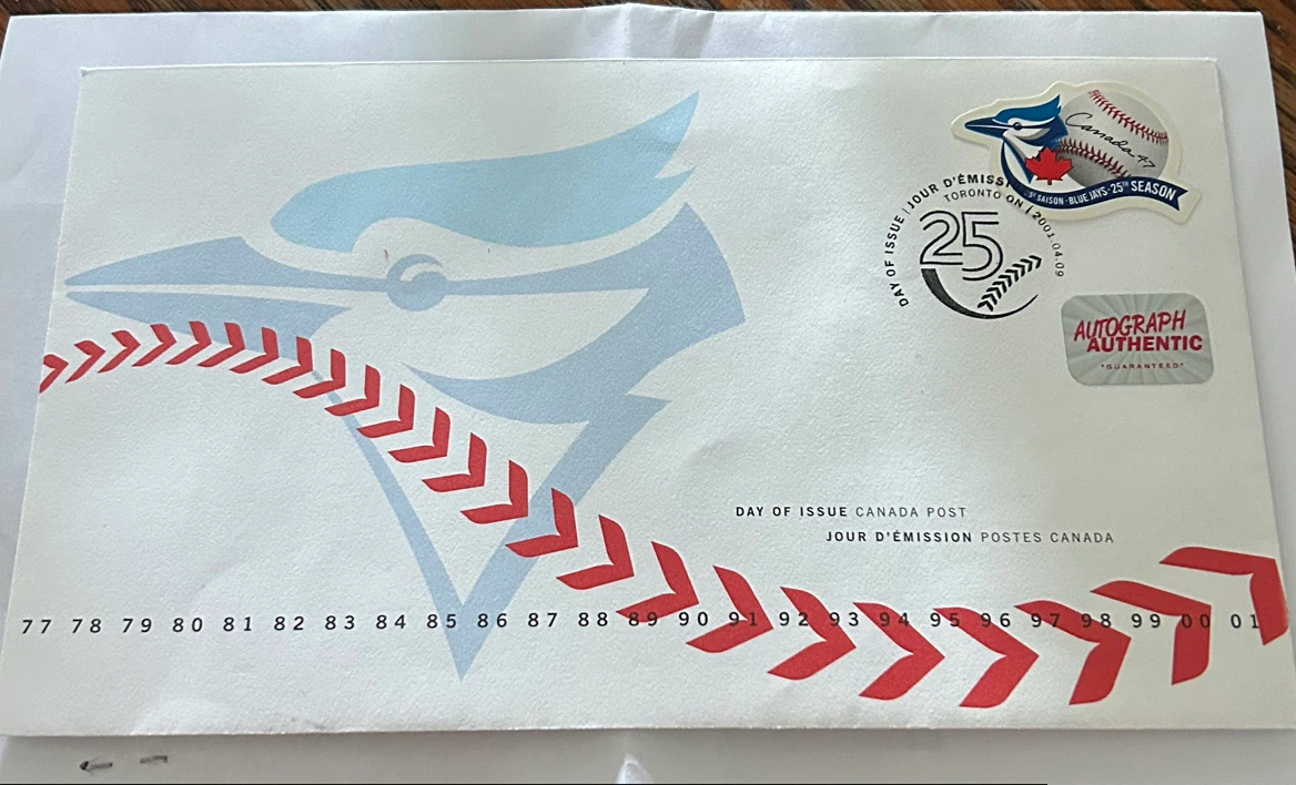 Toronto Blue Jays 25th Season Day of Issue Envelope
