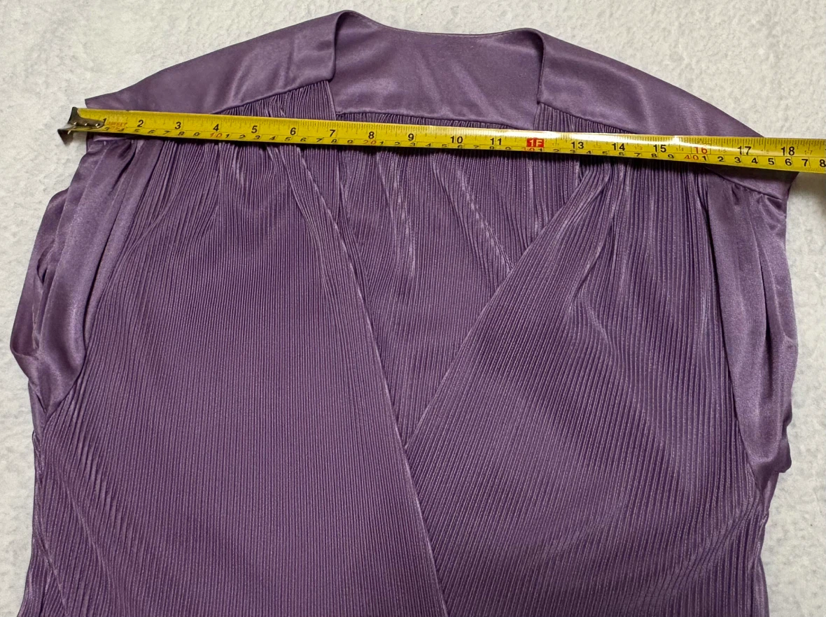 Purple Pleated Midi Dress - photo 4