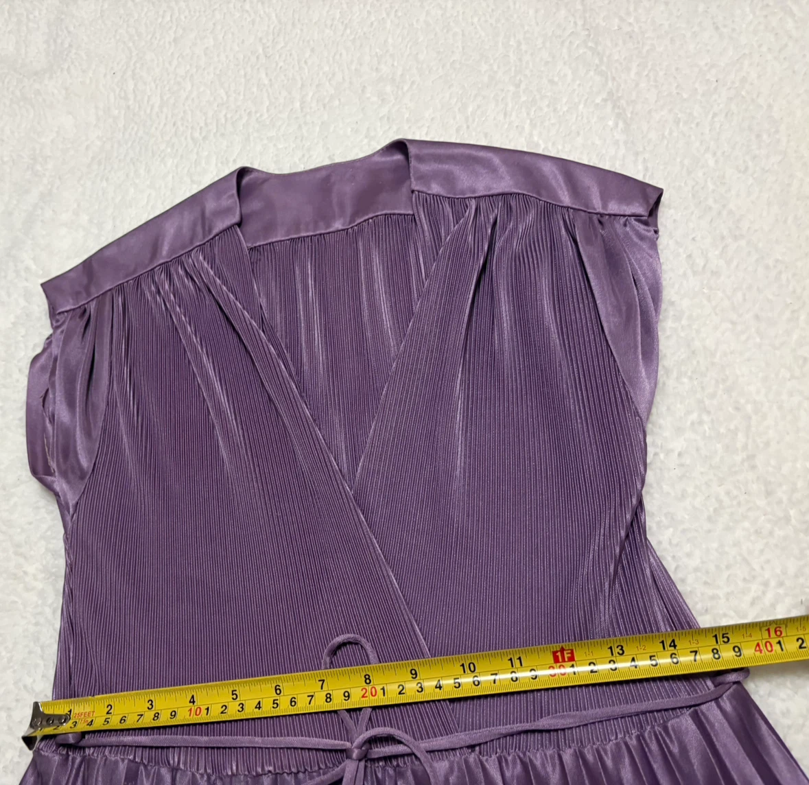 Purple Pleated Midi Dress - photo 5