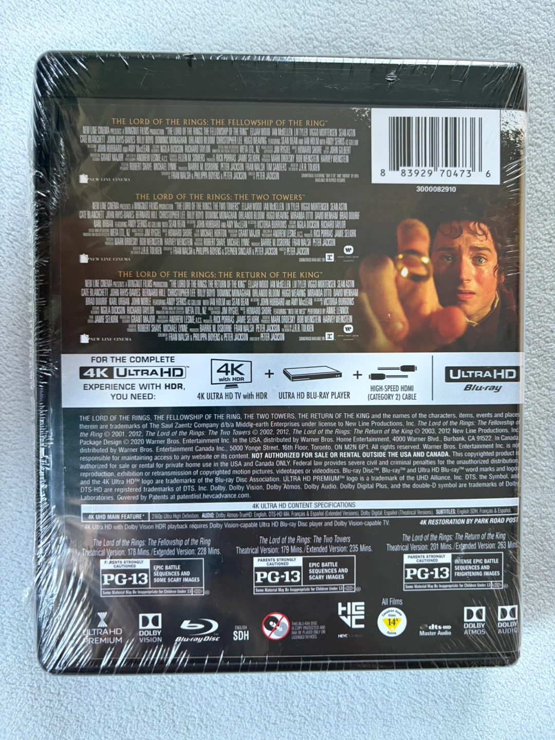 The Lord of the Rings Trilogy Extended Edition 4K UHD Blu-ray - photo 2
